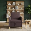Sofa su saugojimo vieta Tamsiai rudas 72 x 78 x 87 cm