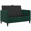 Sofa su saugojimo vieta Tamsiai žalia 122 x 78 x 87 cm