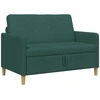 Sofa su saugojimo vieta Tamsiai žalia 122 x 78 x 87 cm