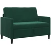 Sofa su saugojimo vieta Tamsiai žalia 122 x 78 x 87 cm