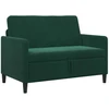 Sofa su saugojimo vieta Tamsiai žalia 122 x 78 x 87 cm