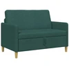 Sofa su saugojimo vieta Tamsiai žalia 122 x 78 x 87 cm