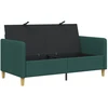 Sofa su saugojimo vieta Tamsiai žalia 152 x 78 x 87 cm