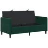Sofa su saugojimo vieta Tamsiai žalia 152 x 78 x 87 cm