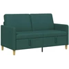 Sofa su saugojimo vieta Tamsiai žalia 152 x 78 x 87 cm