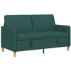 Sofa su saugojimo vieta Tamsiai žalia 152 x 78 x 87 cm