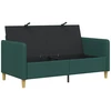 Sofa su saugojimo vieta Tamsiai žalia 152 x 78 x 87 cm