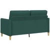 Sofa su saugojimo vieta Tamsiai žalia 152 x 78 x 87 cm