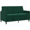 Sofa su saugojimo vieta Tamsiai žalia 152 x 78 x 87 cm