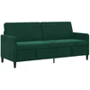 Sofa su saugojimo vieta Tamsiai žalia 192 x 78 x 87 cm