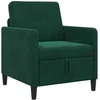 Sofa su saugojimo vieta Tamsiai žalia 72 x 78 x 87 cm