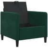 Sofa su saugojimo vieta Tamsiai žalia 72 x 78 x 87 cm