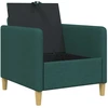 Sofa su saugojimo vieta Tamsiai žalia 72 x 78 x 87 cm