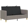 Sofa su saugojimo vieta Taupe 152 x 78 x 87 cm Poliesteris
