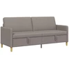 Sofa su saugojimo vieta Taupe 192 x 78 x 87 cm Poliesteris