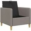 Sofa su saugojimo vieta Taupe 72 x 78 x 87 cm Poliesteris