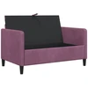 Sofa su saugojimo vieta Violetinė 122 x 78 x 87 cm Poliesteris