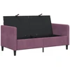 Sofa su saugojimo vieta 2 vietos Violetinė 152 x 78 x 87 cm