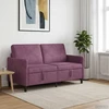 Sofa su saugojimo vieta 2 vietos Violetinė 152 x 78 x 87 cm