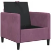 Sofa su saugojimo vieta Violetinė 72 x 78 x 87 cm Poliesteris