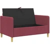 Sofa su saugojimo vieta Vyno raudona 122 x 78 x 87 cm