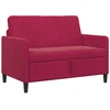 Sofa su saugojimo vieta Vyno raudona 122 x 78 x 87 cm