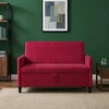 Sofa su saugojimo vieta Vyno raudona 122 x 78 x 87 cm