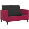 Sofa su saugojimo vieta Vyno raudona 122 x 78 x 87 cm