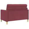 Sofa su saugojimo vieta Vyno raudona 122 x 78 x 87 cm