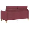 Sofa su saugojimo vieta Vyno raudona 152 x 78 x 87 cm