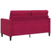 Sofa su saugojimo vieta Vyno raudona 152 x 78 x 87 cm