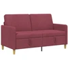 Sofa su saugojimo vieta Vyno raudona 152 x 78 x 87 cm