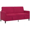 Sofa su saugojimo vieta 3 vietos Vyno raudona 172 x 78 x 87 cm