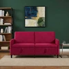 Sofa su saugojimo vieta Vyno raudona 172 x 78 x 87 cm