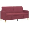 Sofa su saugojimo vieta Vyno raudona 172 x 78 x 87 cm