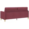 Sofa su saugojimo vieta Vyno raudona 192 x 78 x 87 cm
