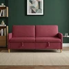 Sofa su saugojimo vieta Vyno raudona 192 x 78 x 87 cm