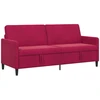 Sofa su saugojimo vieta Vyno raudona 192 x 78 x 87 cm
