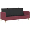 Sofa su saugojimo vieta Vyno raudona 192 x 78 x 87 cm