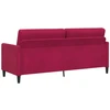 Sofa su saugojimo vieta Vyno raudona 192 x 78 x 87 cm
