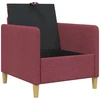 Sofa su saugojimo vieta Vyno raudona 72 x 78 x 87 cm