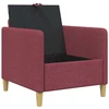 Sofa su saugojimo vieta Vyno raudona 72 x 78 x 87 cm