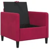 Sofa su saugojimo vieta Vyno raudona 72 x 78 x 87 cm