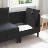 Sofa su saugojimu Juoda Aksomas