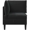 Sofa su saugojimu Juoda Aksomas