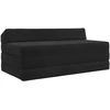 Sofa Sulankstomas Sofos Lova Juoda 120 x 60 x 49 cm Audinys