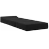 Sofa Sulankstomas Sofos Lova Juoda 200 x 70 x 15 cm Aksomas