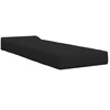 Sofa Sulankstomas Sofos Lova Juoda 200 x 70 x 15 cm Audinys