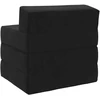 Sofa Sulankstomas Sofos Lova Juoda 200 x 70 x 10 cm Aksomas