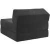 Sofa Sulankstomas Sofos Lova Juoda 60 x 70 x 41 cm Audinys
